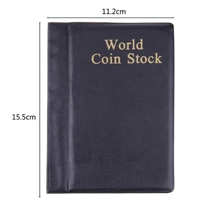 120/240 Pockets Coins Holders Medallions Badges Collecting Collection Storage Money Penny Album Book - WORLD TIME VISITS