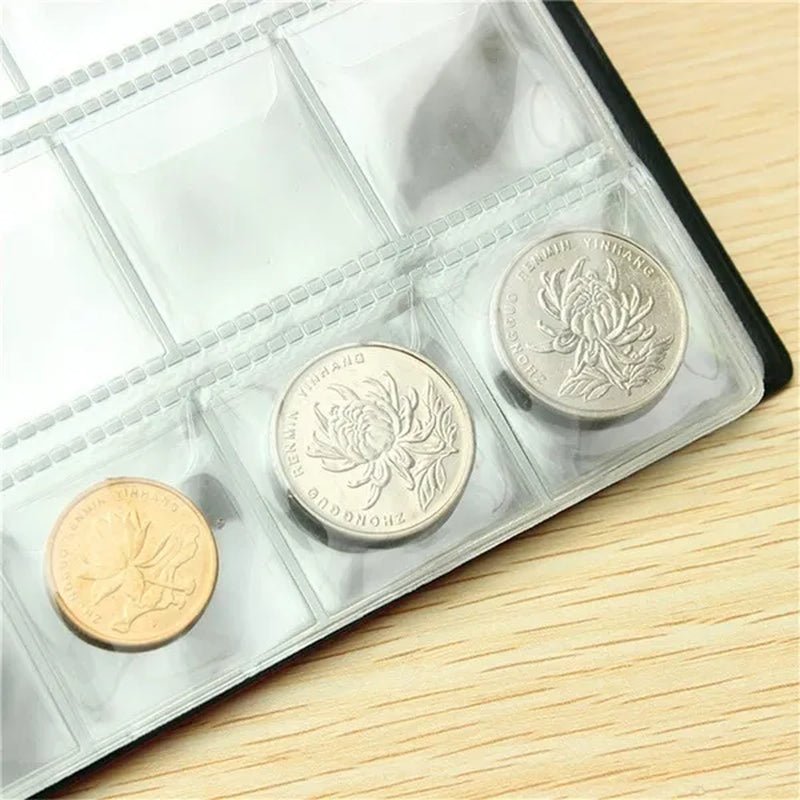 120/240 Pockets Coins Holders Medallions Badges Collecting Collection Storage Money Penny Album Book - WORLD TIME VISITS