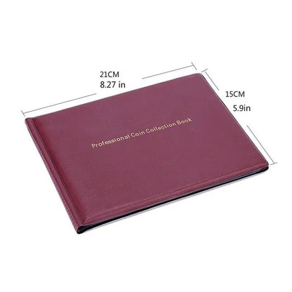 120/240 Pockets Coins Holders Medallions Badges Collecting Collection Storage Money Penny Album Book