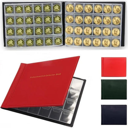 120/240 Pockets Coins Holders Medallions Badges Collecting Collection Storage Money Penny Album Book - WORLD TIME VISITS