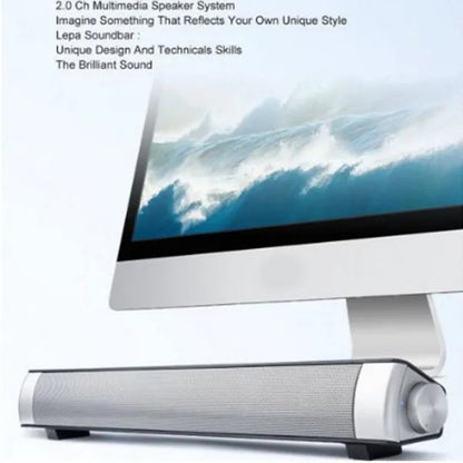 Brand New Strong Sound Bar Bluetooth Speakers Wireless Soundbar HIFI Box Subwoofer Speaker for TV / PC / Smartphone