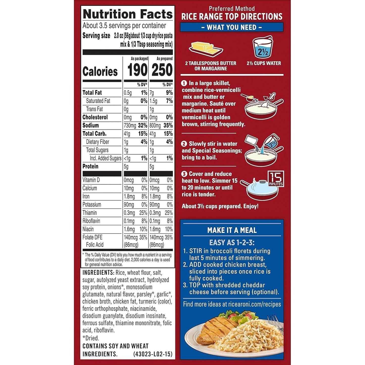 Rice a Roni Chicken, 7.9 Oz