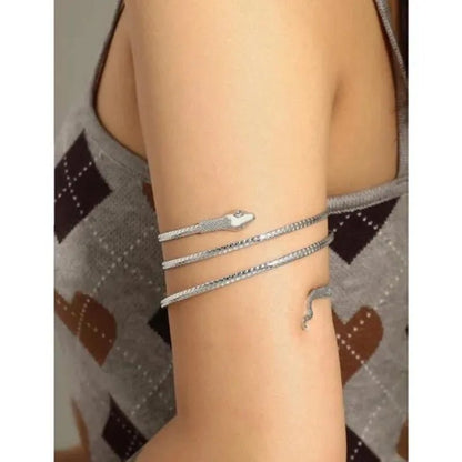 12/8/5/3/2/1Pcs:ashion personality Snake Bracelet, metal snake bracelet, gold and silver available - WORLD TIME VISITS