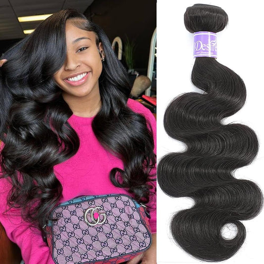 12A Body Wave Bundles Human Hair 8 Inch 1 Bundles 100% Unprocessed Brazilian Virgin Raw Hair Extensions Natural Black Weave Real Human Hair for Women - WORLD TIME VISITS