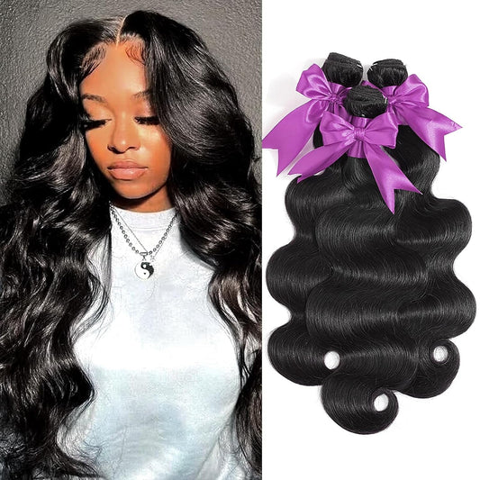 12A Human Hair Bundles 16 18 20 Inch Body Wave Bundles Human Hair 100% Unprocessed Brazilian Virgin Weave 3 Bundles Deals - WORLD TIME VISITS
