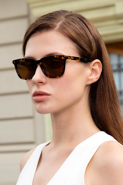 Acetate Polarized Sunglasses for Women Small Face - Antiglare UV400 Protection CA5354