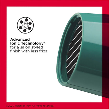 Volume Booster Hair Dryer with Diffuser | Voluminous Lift and Body | 1875W Blow Dryer with Ionic Technology for Salon Styled Finish with Less Frizz (Green) - WORLD TIME VISITS