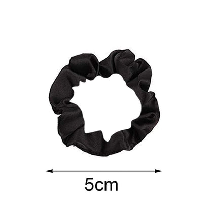 12Pcs Satin Hair Scrunchies, Black Scrunchies Hair Ties Elastic Hair Bands Ponytail Holder Hair Accessories Teen Girl Gifts Trendy Stuff - WORLD TIME VISITS
