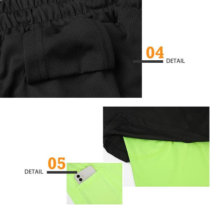 Mens Running Shorts，Workout Running Shorts for Men，2-In-1 Stealth Shorts，7-Inch Gym Yoga Outdoor Sports Shorts