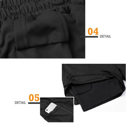 Mens Running Shorts，Workout Running Shorts for Men，2-In-1 Stealth Shorts，7-Inch Gym Yoga Outdoor Sports Shorts