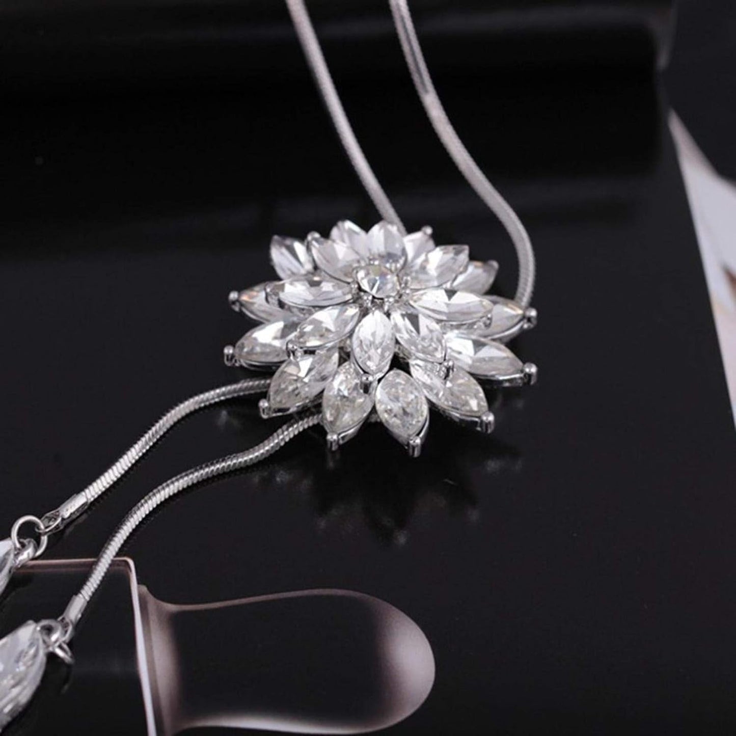 Necklaces for Women Infinity Love Heart Letter Pendant Charm Engagement Crystal Rhinestone Necklace Jewelry Gifts for Wife, Birthday or Chrismas Holiday Gift for Her, Mom, Girlfriends