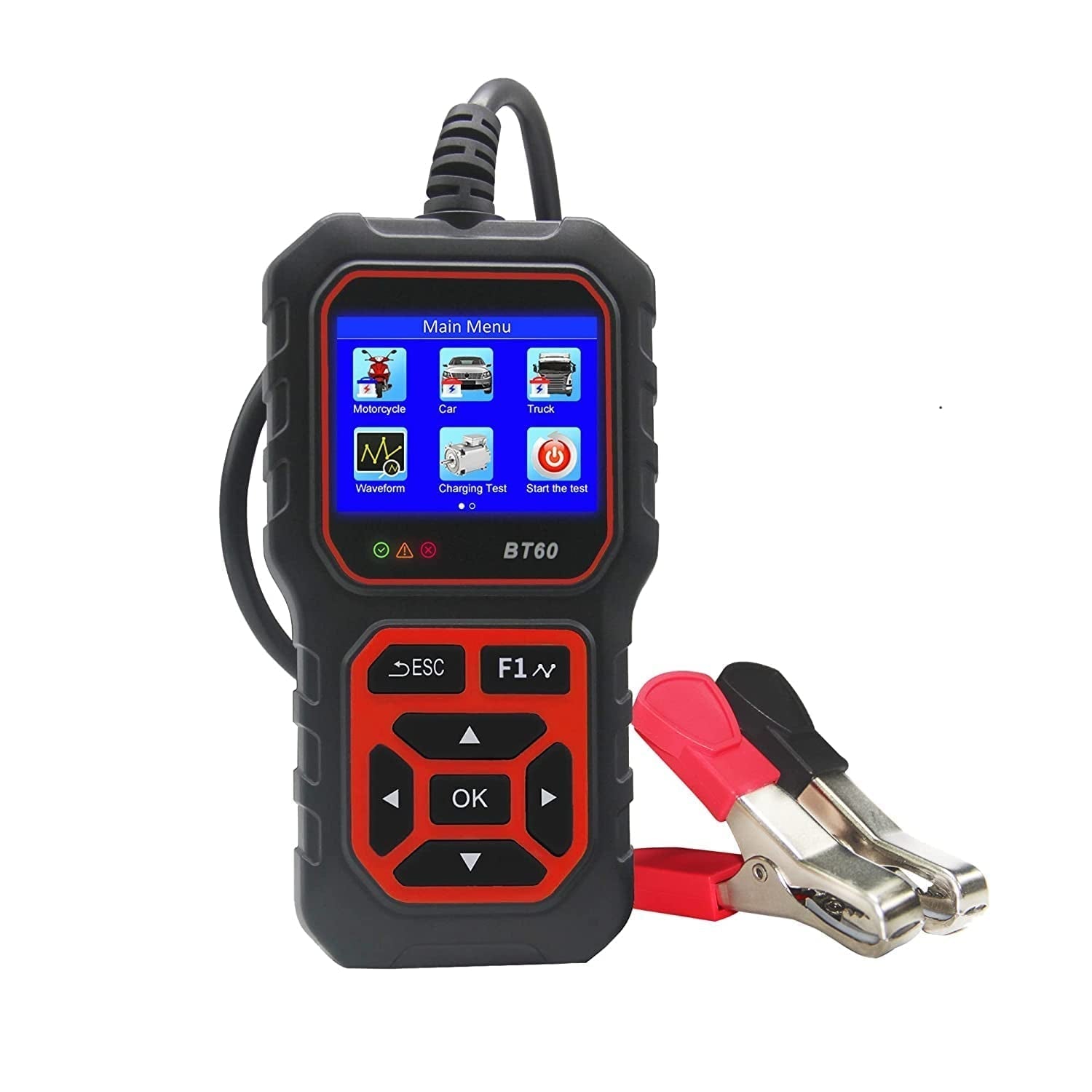 Car Battery Tester 5-36V Battery Load Tester Alternator Cranking Charging System Checker Digital Battery Analyzer 2.4 Inch HD TFT Colour Screen for Heavy Duty Truck Boat Marine Motorcycle - WORLD TIME VISITS