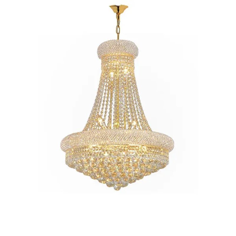 14-Lights Crystal Chandelier Modern French Empire Pendant Lamp Ceiling Hanging Lighting Fixture