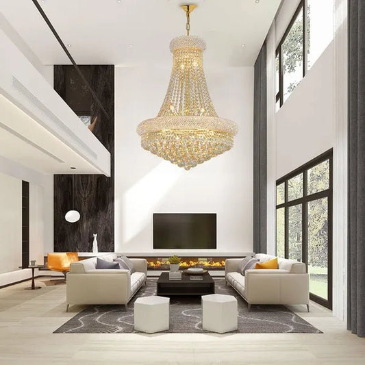 14 - Lights Crystal Chandelier Modern French Empire Pendant Lamp Ceiling Hanging Lighting Fixture - WORLD TIME VISITS