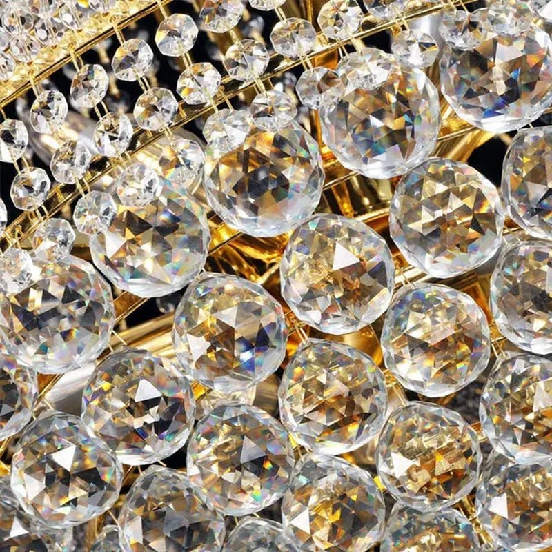 14-Lights Crystal Chandelier Modern French Empire Pendant Lamp Ceiling Hanging Lighting Fixture