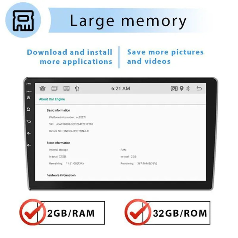 UNITOPSCI NEW 2Din Android 11 Car Stereo Radio 9'' HD Touch Screen Car MP5 Player Autoradio GPS Support WIFI Bluetooth Mirror Link FM/RDS Radio【For Mercedes-Benz C-Class 2007-2010】