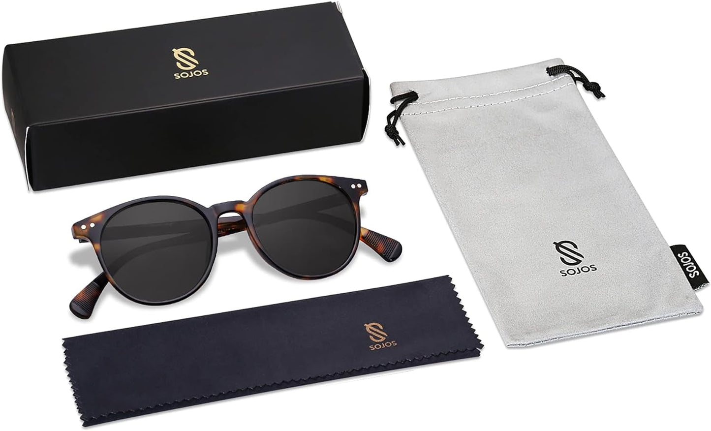 Small round Classic Polarized Sunglasses for Women Men Vintage Style UV400 Lens SJ2113