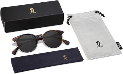Small round Classic Polarized Sunglasses for Women Men Vintage Style UV400 Lens SJ2113