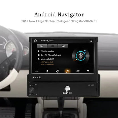 Amprime 1Din Android Car Radio Wifi Car Multimedia GPS Navigation Autoradio Bluetooth Stereo Radio FM AUX USB Auto Audio Player