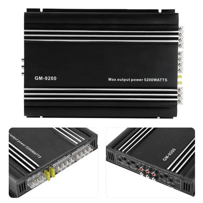 5200W 4 Channel Audio Power Amplifier 12V Aluminum Alloy Car Hifi Stereo Amp