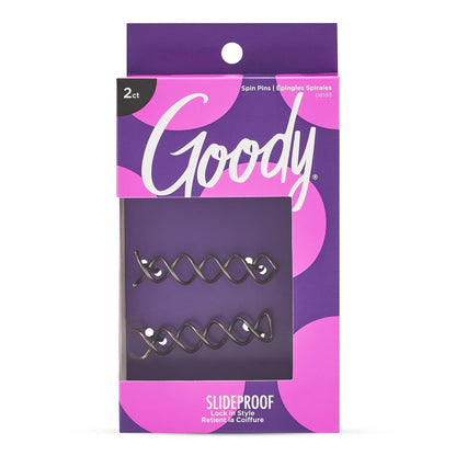 Hair Spin Pin, 2 Count - Mini Corkscrew Hair Pins for Fast Bun Provides All-Day Hold - Easy and Quick to Use - Pain-Free Hair Accessories for Women, Men, Boys, and Girls