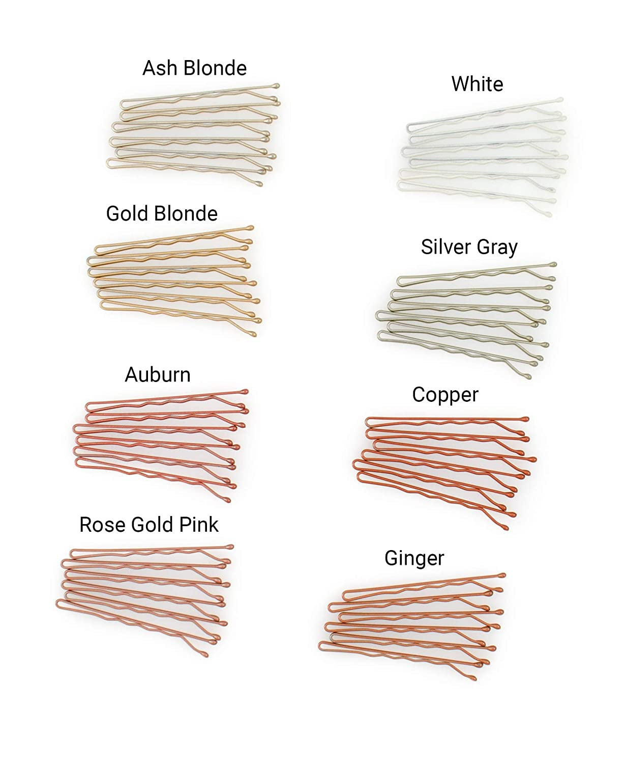 Bobby Pins - Darkest Brown - 2 Inch Wavy Hair Pins, Color Matched for Dark Brown Hair, 48 Count