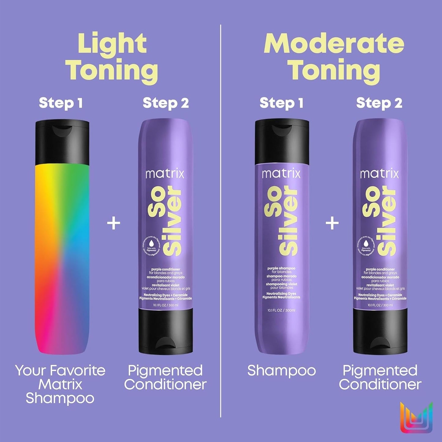so Silver Purple Shampoo | Neutralizes Yellow Tones | Color Depositing, Brightening & Toning | for Color Treated, Blonde, Grey, White and Platinum Hair | Vegan