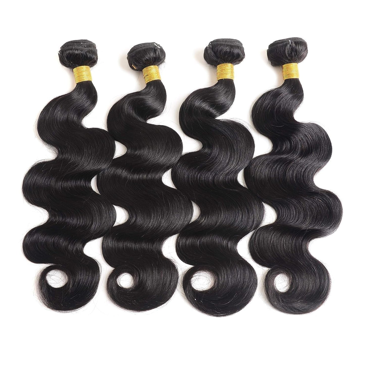 14A Human Hair Bundles 14 16 18 20 Inch 4 Bundles Human Hair 100% Unprocessed Brazilian Virgin Hair Bundles Deals Quick Weaves Hair Extensions