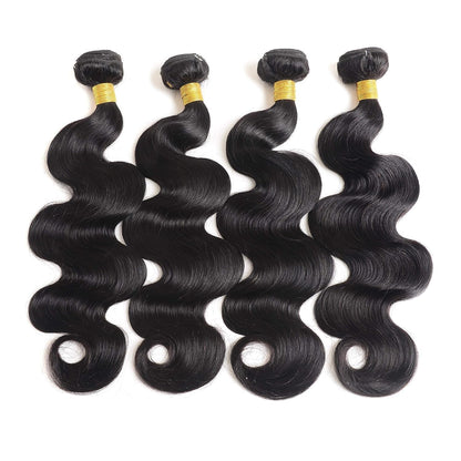 14A Human Hair Bundles 14 16 18 20 Inch 4 Bundles Human Hair 100% Unprocessed Brazilian Virgin Hair Bundles Deals Quick Weaves Hair Extensions
