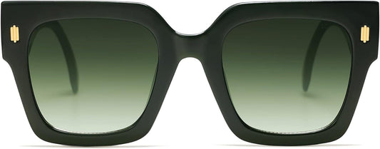 Vintage Oversized Square Sunglasses for Women,Retro Womens Luxury Big Large Sun Glasses UV400 SJ2194 - WORLD TIME VISITS