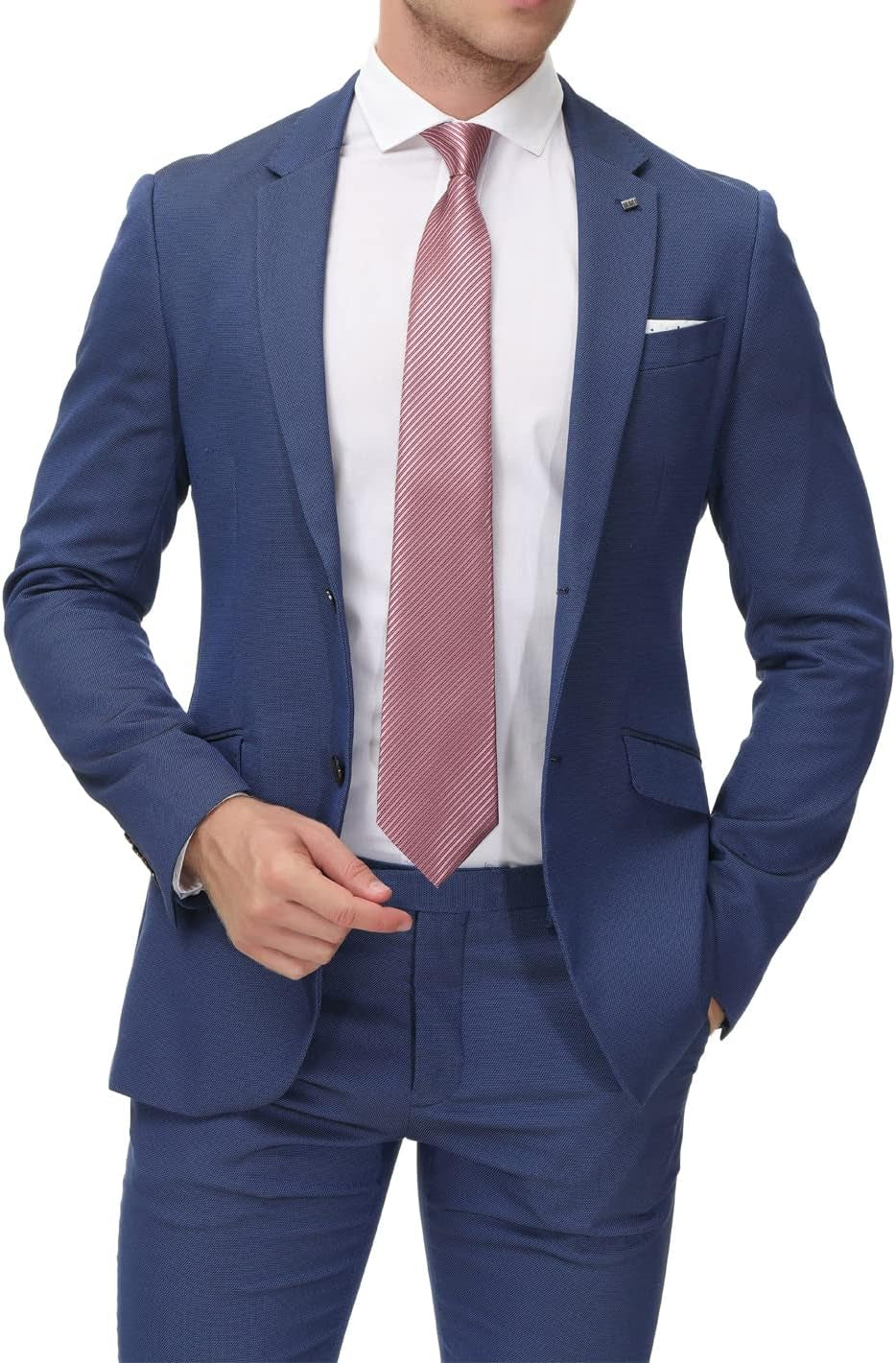 Men'S Necktie Classic Silk Tie Woven Jacquard Neck Ties 6 PCS