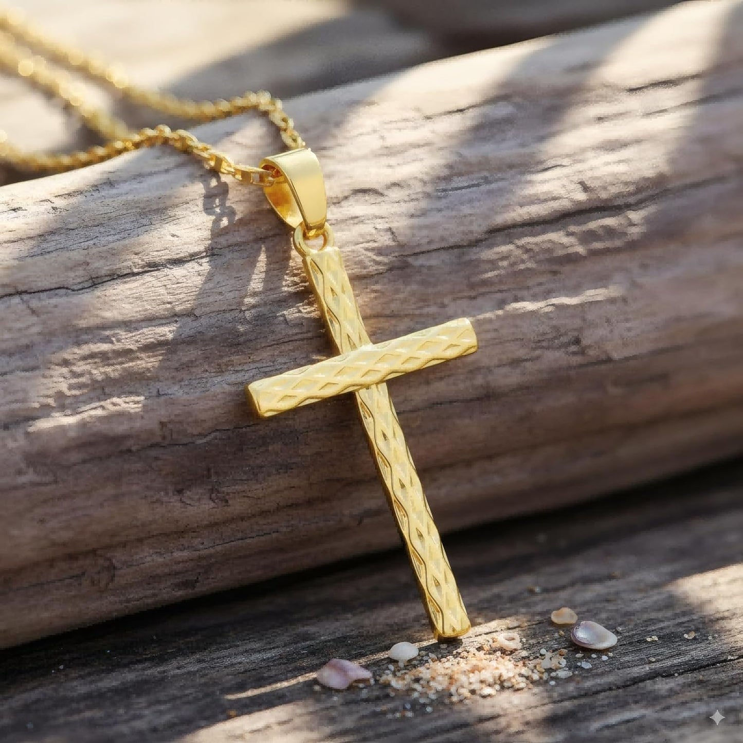 14K Gold Cross Necklace for Women Elegent Gold Cross Pendant Necklace Religious Jewelry Gift