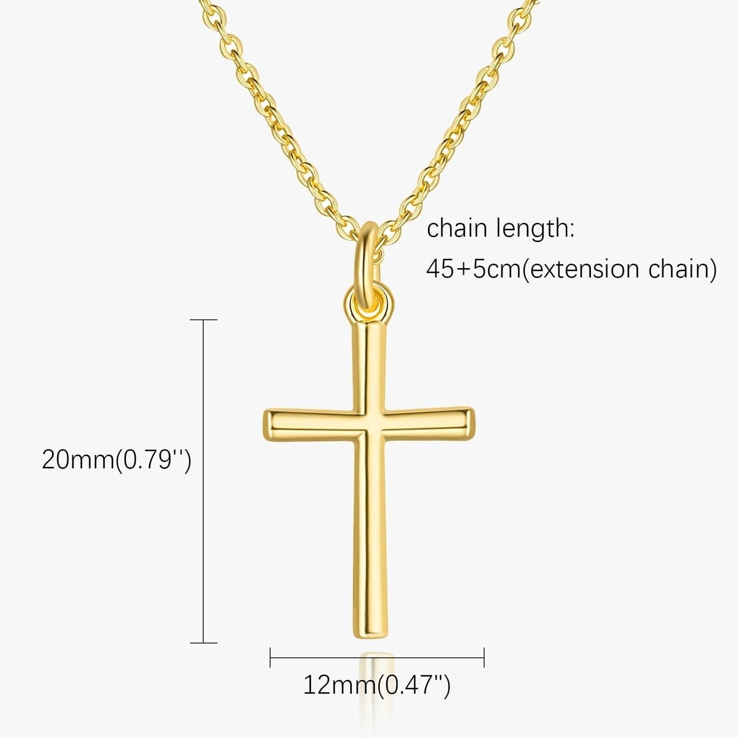 14K Gold Cross Necklaces for Women Gold Cross Chain Minimalist Pendant Small Necklace for Women Jewelry - WORLD TIME VISITS