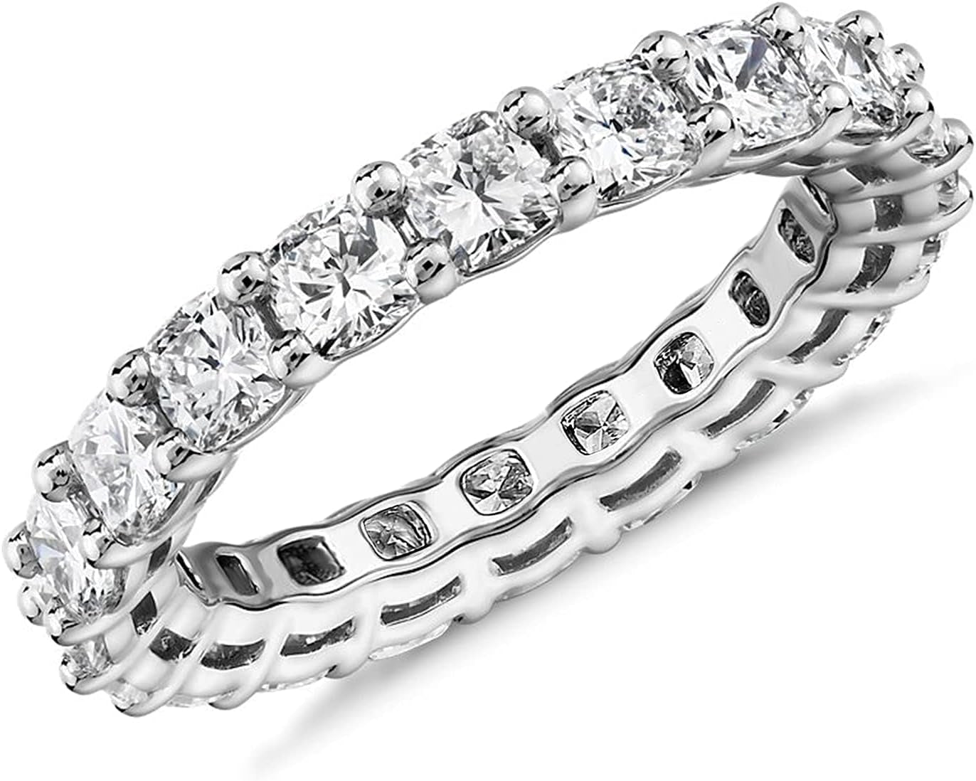 14K Gold Plated Rings with Cubic Zirconia Love - 4Mm Stackable for Women - Gold Rings - WORLD TIME VISITS