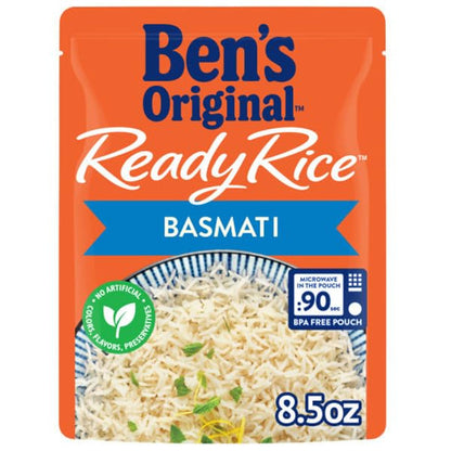 Ready Rice Basmati Rice, Easy Side Dish, 8.5 Oz Pouch (Pack of 6) - WORLD TIME VISITS