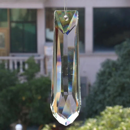 150MM Arrow Garden Wedding Decor Hanging Double Cut Crystal Prism Sun Catcher - WORLD TIME VISITS