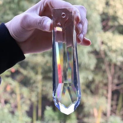 150MM Arrow Garden Wedding Decor Hanging Double Cut Crystal Prism Sun Catcher