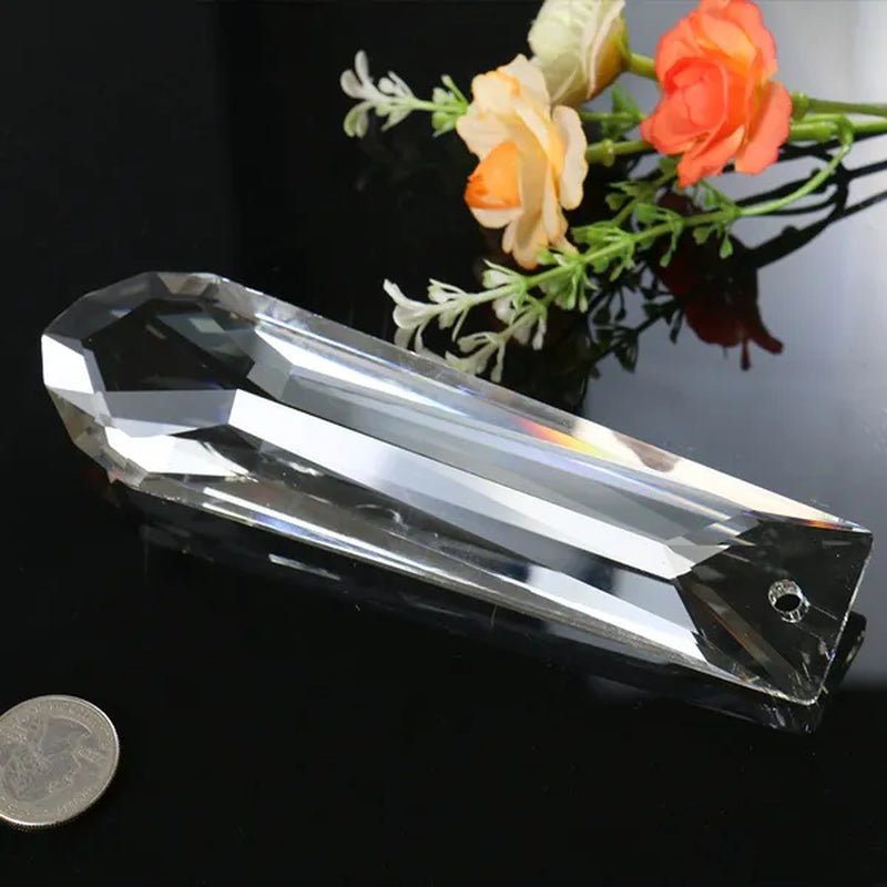 150MM Arrow Garden Wedding Decor Hanging Double Cut Crystal Prism Sun Catcher