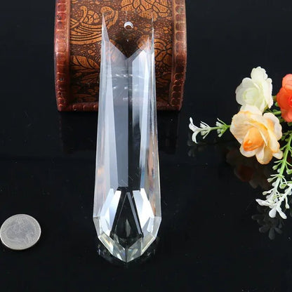 150MM Arrow Garden Wedding Decor Hanging Double Cut Crystal Prism Sun Catcher