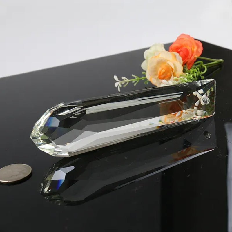 150MM Arrow Garden Wedding Decor Hanging Double Cut Crystal Prism Sun Catcher