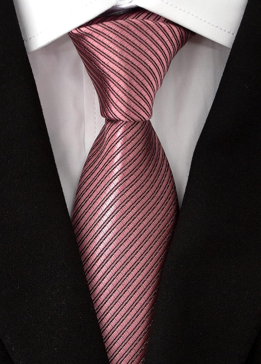Men'S Necktie Classic Silk Tie Woven Jacquard Neck Ties 6 PCS