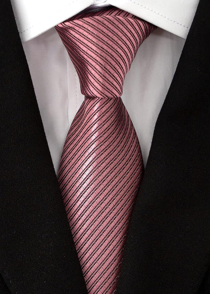 Men'S Necktie Classic Silk Tie Woven Jacquard Neck Ties 6 PCS