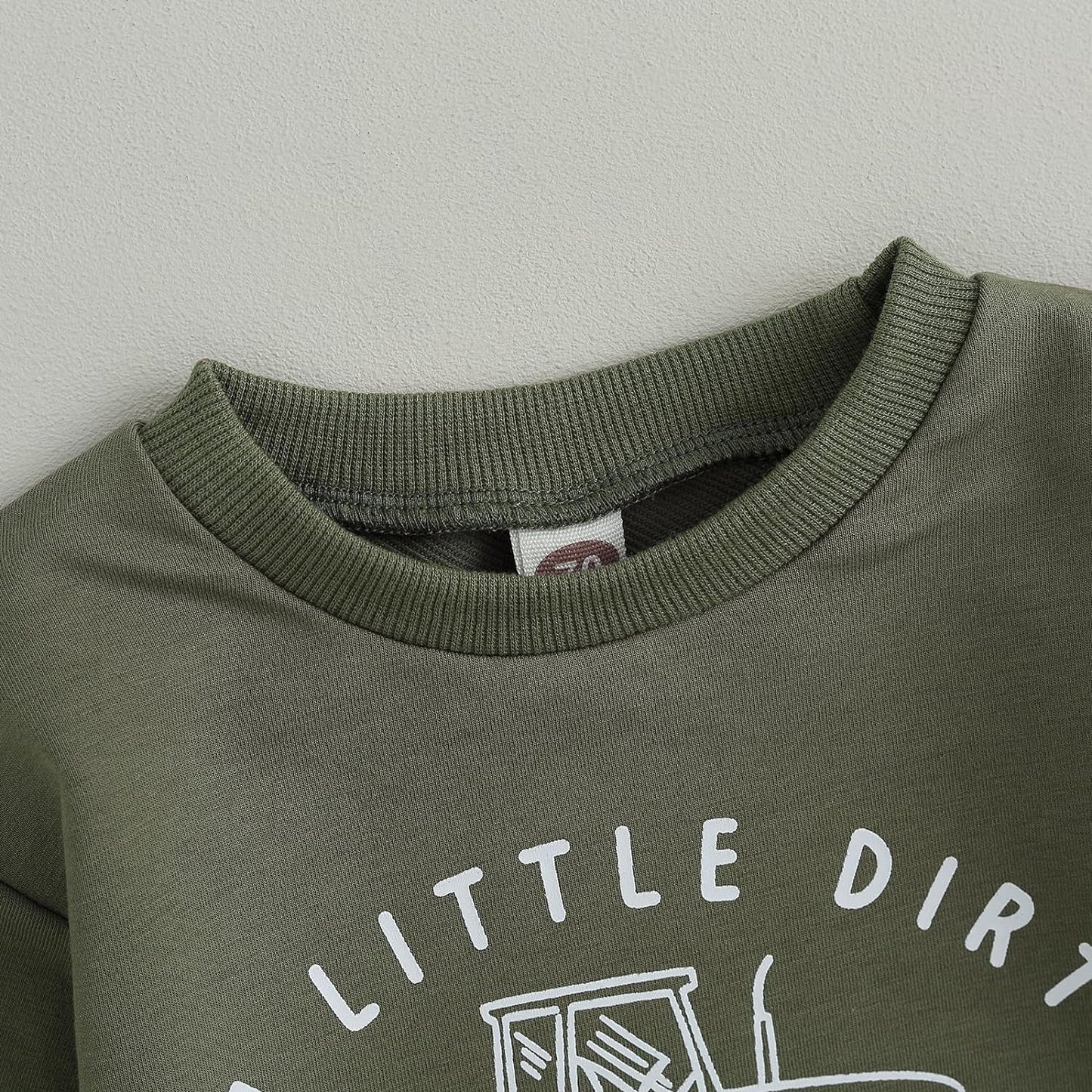 Toddler Baby Boy Clothes Funny Letter Long Sleeve Sweatshirt Pullover Top Jogger Pants Fall Winter Outfits