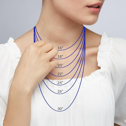'Marvel' Cubic Zirconia Necklace in Sterling Silver, 16" + 2"