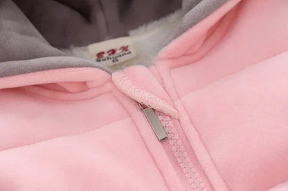 3Pcs/Set NEW Infant Baby Kids Cashmere and Thickening Winter Warm Cartoon Sika Deer Long Sleeved Hooded Coat Outerwear Jacket Pant Chidlren Outfits 3-Pieces Suit