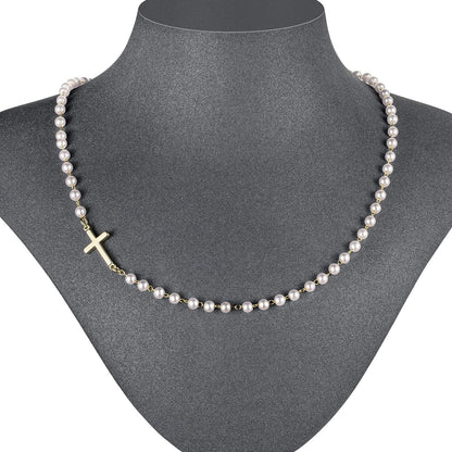 18K Gold/Silver Plated Simple Evil Eye Turquoise Cross Pendant Choker Necklace Simple Tiny Necklace for Women Girls