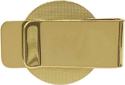 Coin Money Clip - Presidential Seal JFK Half Dollar Selectively Layered in Pure 24K Gold, Brass Moneyclip, Holds Currency, Credit Cards, Cash, U.S. Coin