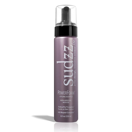 Powerfoam Styling Souffle - Non-Aerosol Thickening Mousse for Curly Hair - Travel Size Foam for Black Women & Men - WORLD TIME VISITS