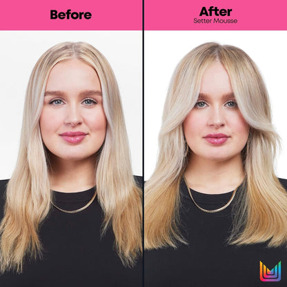 Setter Mousse - Provides Volumizing Lift and Shine, Humidity Resistant and Controls Frizz, for All Hair Types, Professional Hair Styling and Salon Styling Mousse, 8.2 Oz