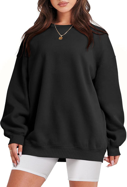 Sweatshirt for Women Oversized Crewneck Hoodies Fleece Casual Pullover Top Fall Fashion Outfits Clothes 2025